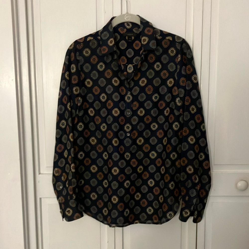 J. Crew Multicolor Patterned Shirt